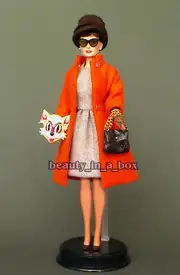 Audrey Hepburn Barbie Doll in Cat Mask Outfit Just Deboxed NO BOX Tiffany's "