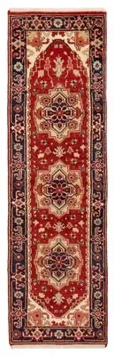 Vintage Hand-knotted Runner Rug 2'4" x 8'2" Traditional Wool Carpet