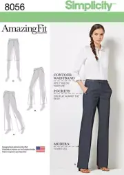 8056 Women'S Flared Pants and Shorts Sewing Patterns, Sizes 10-18