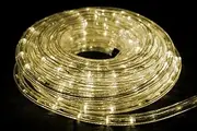 Solar 10 Meters LED Multicolored PVC Hard Tube Party Christmas Lights Wedding LED Rope Light Waterproof Xmas … (Warm White)
