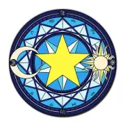 The Magic Circle Pattern Round Carpet Floor Mats Yoga Cushion for Playroom/Cl...