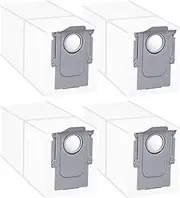 [YBVABE] Dust Bags for Roborock Q Revo / S8 MaxV Ultra / S8 Max Ultra/Qrevo MaxV/Q Revo S/Q Revo Pro/Q Revo Curv/Qrevo Slim Robot Vacuum, 4Pack Vacuum Cleaner Disposable Dust Bags Replacement Parts