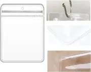 100pcs Clear PVC Transparent Zip Lock Jewelry Bag with Hang Hole Small,