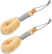 Natural Sisal Fiber Bath Brush Body Brush Scrub Shower Brush for Body Exfoliating Bath Spa Dry Brushing Massage Brush