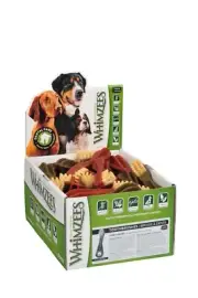 Whimzees Toothbrush Dental Care Dog Treat Display Box Large 30 Pack