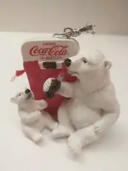 Coca Cola Polar Bears, Christmas Ornament, 2013, NWT