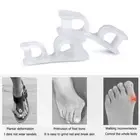2Pcs Toe Separators Gel Toe Spacers Toe Spreader for Overlapping Toes Women Men