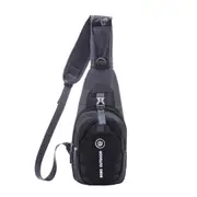 Sports Shoulder Game Bag Travel Hiking Waist Backpack Carrying Crossbody Handbag for Switch BLACK COLOR
