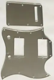 Guitar Pickguard For Gibson US SG Standard Full Face +Backplate Silver Mirror