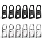 12Pcs Upgraded Zipper Pull Metal Detachable Zipper Pull Tabs for Boots Purse ...
