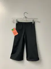 Dance Jazz Crop Pants - Child Size Small-Black-Inseam 12in