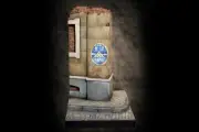 Royal Model 1/35 Building Street Corner Sidewalk Section Europe WWII w/Decal 828