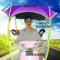 在飛比找Yahoo!奇摩拍賣優惠-電動車雨棚遮陽棚折疊伸縮全自動雨傘大雙人折傘封閉式電動車汽車