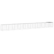 Andala Pets Chicken Cage with Roof Light Grey 1003x98x90 cm Galvanised Steel