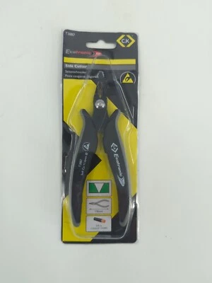 CK TOOLS Side Cutters for Soft Copper 5.3" (136mm) Ecotronic ESD Fine Cut T3887