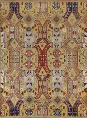 Vibrant Kazak Room Size Rug Handmade Tradition Geometric Patterns Wool 8x10 ft