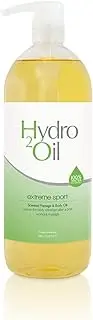 Hydro 2 Oil Extreme Sport Massage Oil 1lt - Water Dispersible Formula with Cooling Essential Oils