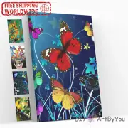 Paint By Numbers Kit Butterfly Abstract Animal Framed Painting Canvas Adult Home