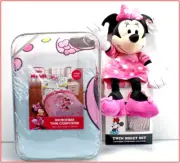 5 Pieces - Disney MINNIE MOUSE Comforter + Sheet Set + Minnie Plush Doll - TWIN