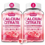 Calcium Citrate Gummies 1200 mg for Adults Ultimate Absorption Calcium Supple...