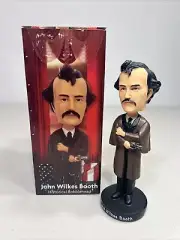 President Lincoln Assassin JOHN WILKES BOOTH Bobblehead SUPER RARE NEW OPEN BOX