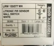 Lithonia Lighting LIRW 120/277 WH Litronic PIR Sensor Wall Switch