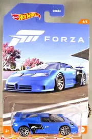 2023 Hot Wheels Forza Series 4/5 '94 BUGATTI EB110 SS Blue w/Chrome 10 Spokes