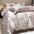 Blend Mulberry Silk Bedding Set 1Duvet Cover 1Bed Sheet 2Pillowcase Home Textile