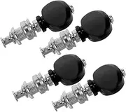 JOINPAYA 4pcs Strings Tuning Knob Pegs Locking Tuners Accessory Tuner Turn Tuning Musical Peg Ukulele Key Replacement Ukulele Supplies Instrument Parts Zinc Alloy