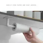Kitchen Roll Holder Hanger Toilet Towel Under Cupboard Paper Racks Shelf H7C9