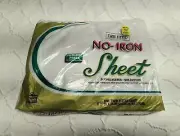 Vintage KMart Twin Fitted No Iron White Permanent Press Sheet NOS