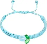 [Generic] Flower Bracelet,String Bracelets | Adjustable Handmade Braided Rope Bracelet, Bohemian Bracelet for Children, Girls