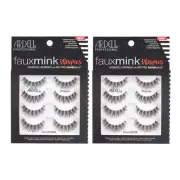 Ardell Faux Mink False Eyelashes, Wispy Natural Lashes, Reusable, Soft & Lightwe
