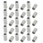 30Pcs M10 Full Threaded Lamp Nipple Pass-Through Pipe Connector 20mm Length