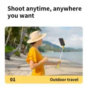 Bluetooth-compatible Remote Wireless Selfie Tripod Stand With Light Extend