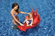 Kids Lobster Seat Pool Inflatable Float Mat Mesh Insert Swimline 90315 NEW