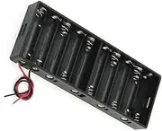 Aexit Flat (Power supply and power module) Tip 10 x AA Battery Batteries Box Case Holder w (26ry556qf538) Wire Leads