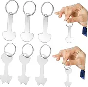 [VALICLUD] 6 Pcs Shopping Trolley Tokens Keychain Durable Shopping Cart Coins with Unique Shapes Compact Portable Key Ring Tokens for Easy Use Backpacks and Keys