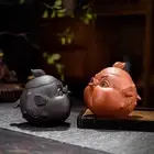 Purple Clay Teapot Animal Ball Hole Filter Tea Infuser Chinese Household Tea Set