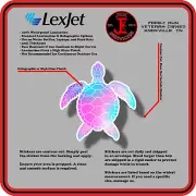 Colorful Sea Turtle Waterproof Sticker Decal for Water Bottles & Laptops