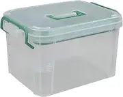 Nesmilers Family First-Aid Kit, Clear Medicine Containers Storage Box with Tray