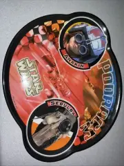 STAR WARS Episode 1 Kids Plate Anakin and Sebulba Podrace 1999 Vintage FREE SHIP