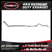 Redback 3" 409 SS Exhaust No Muffler/Cat for Ford Ranger PX P5AT 3.2L 11-16
