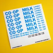 Model Rail OO Gauge CO-OP MILK TANKER High Detail stickers decals SET 4