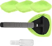 PRETYZOOM 1 Set Windshield Cleaning Brush Car Windshield Cleaner Tool Car Cleaning Supplies Car Window Cleaner Tool with Handle Automotive Oil Film Cleaning Brush Superfine Fiber