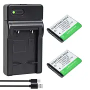 2x Li-40b 42b Battery &Charger for Olympus X-915 X-920 X-925 X-930 X-935 X-960