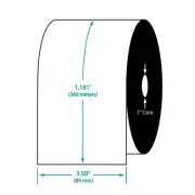3.50" x 1181' TDM200 Wax/Resin Barcode Ribbon for Datamax Printers (6 Ribbons