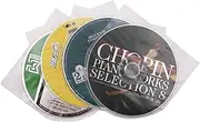 MayRecords 50 Pcs Mini LP Anti-Static Plastic CD Inner Sleeves for CD and DVD Storage Binders Disc Storage (150)