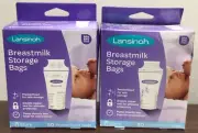 [2x] Lansinoh Breastmilk Storage Bags For Breastfeeding Moms Presterilized 50ct