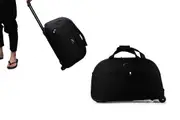 Wheeled Backpack Hand Luggage Suitcase Cabin Trolley-Black